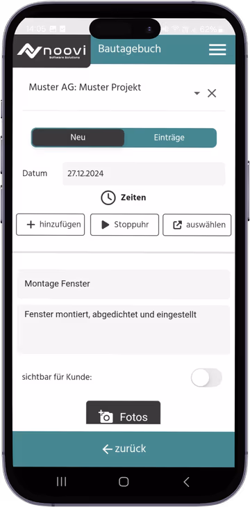 Digitales Baujournal – das Bautagebuch für deine Baustelle