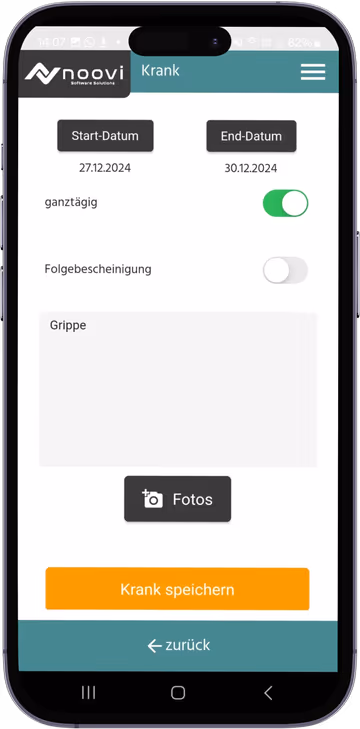 Krankmeldungen per App – inklusive Arztzeugnis