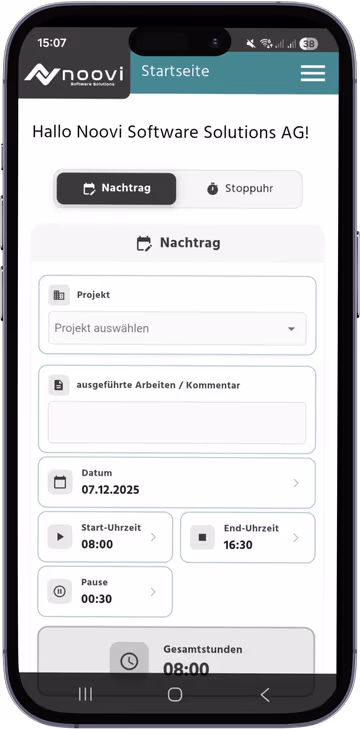 Zeiterfassung für Schweizer Handwerksbetriebe – per App, Web oder Terminal
